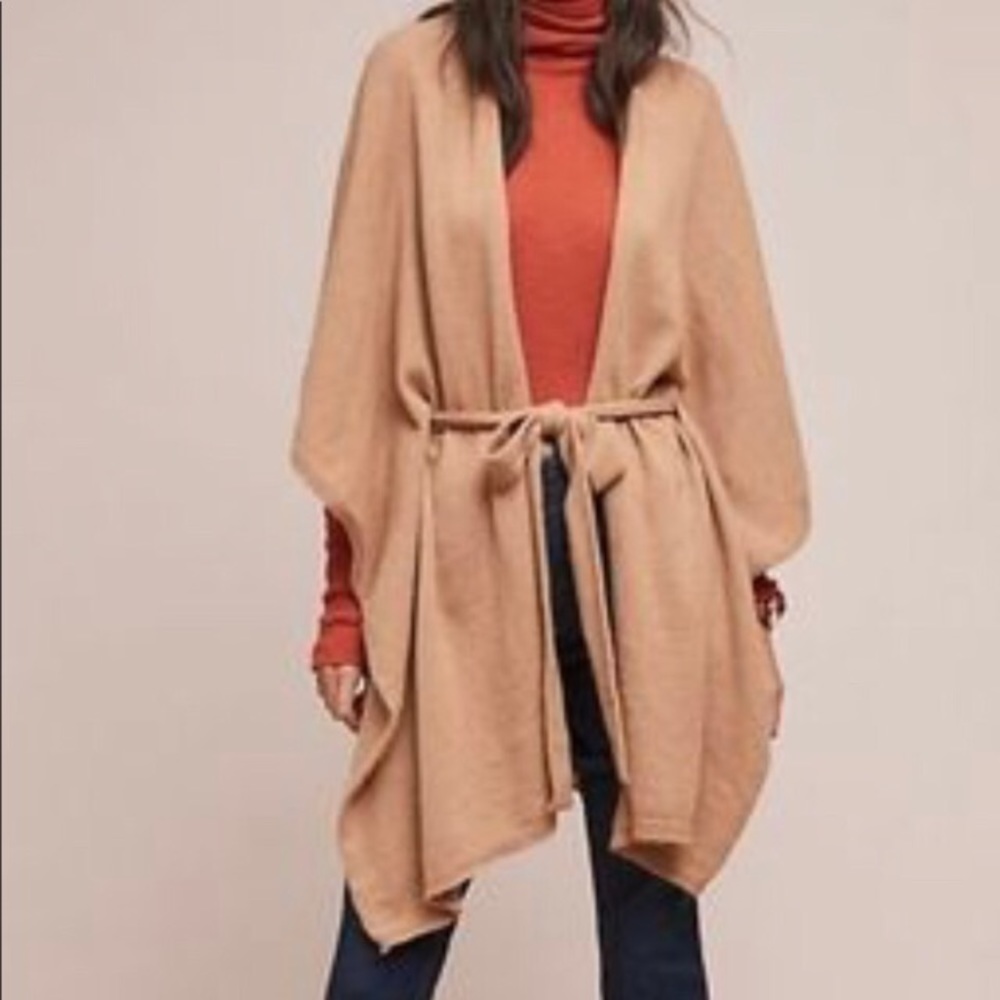 Anthropologie Lucia Tied Kimono Belted Poncho